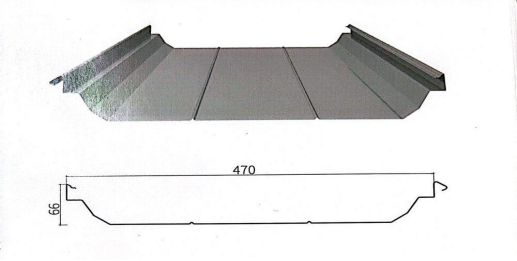 压型钢板厂家-宏鑫源YX66-470压型钢板(图1)
