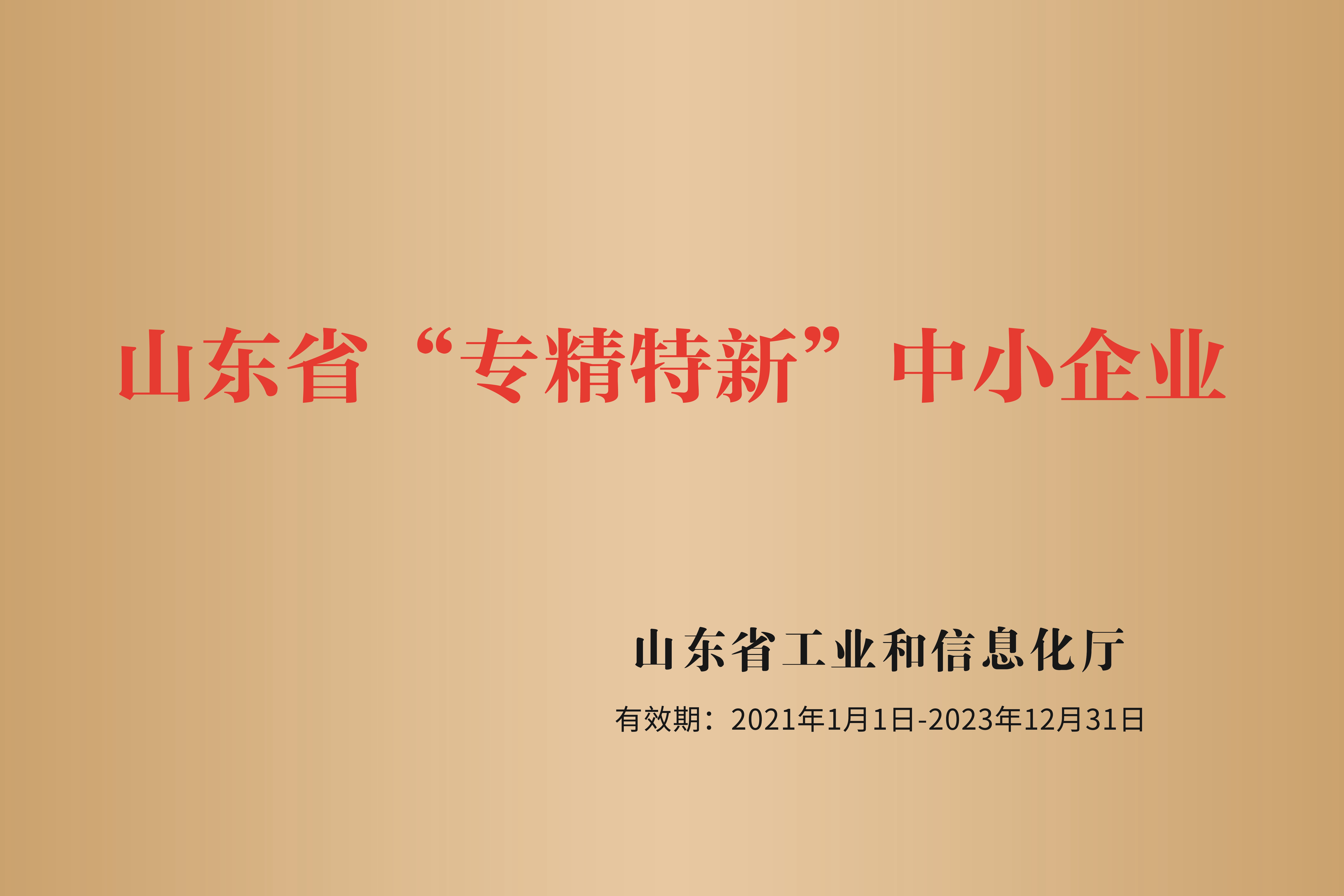 山东省“专精特新”中小企业(图1)